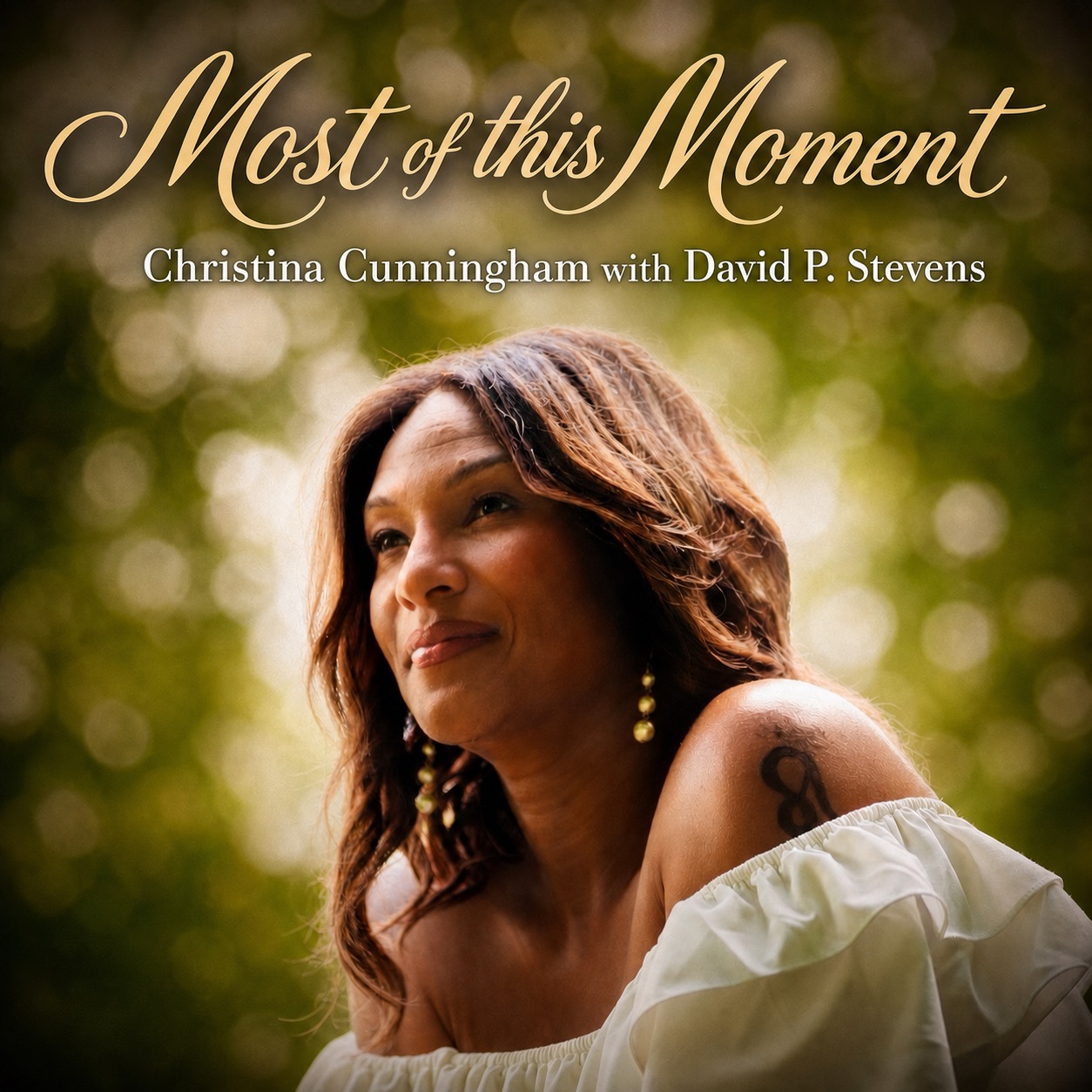 “Most of This Moment” single cover art — Christina Cunningham with David P. Stevens